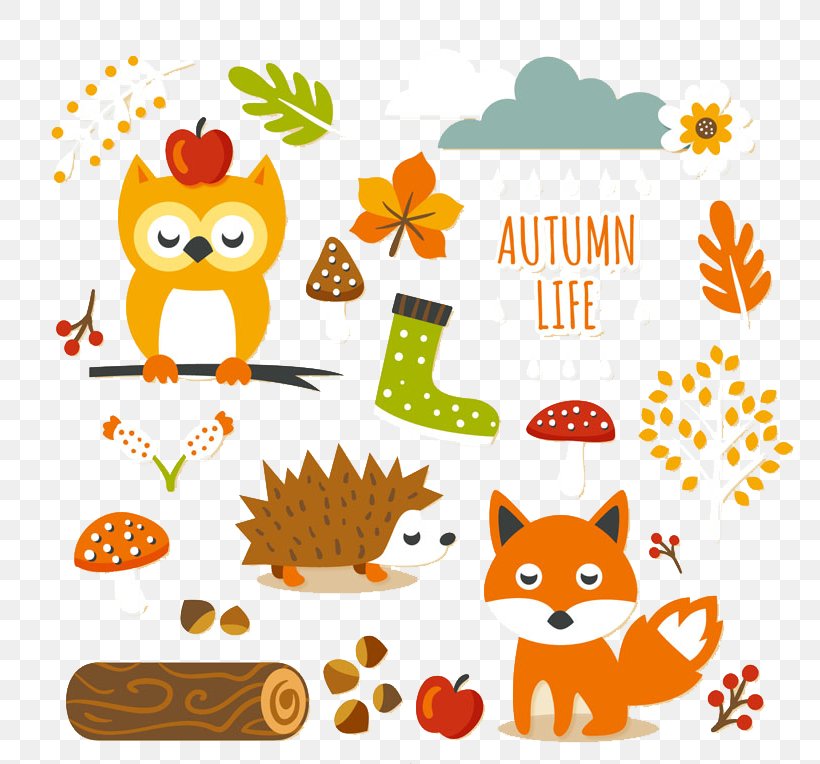 Autumn Cuteness Clip Art, PNG, 800x764px, Autumn, Artwork, Autumn Leaf Color, Computer, Cuteness Download Free