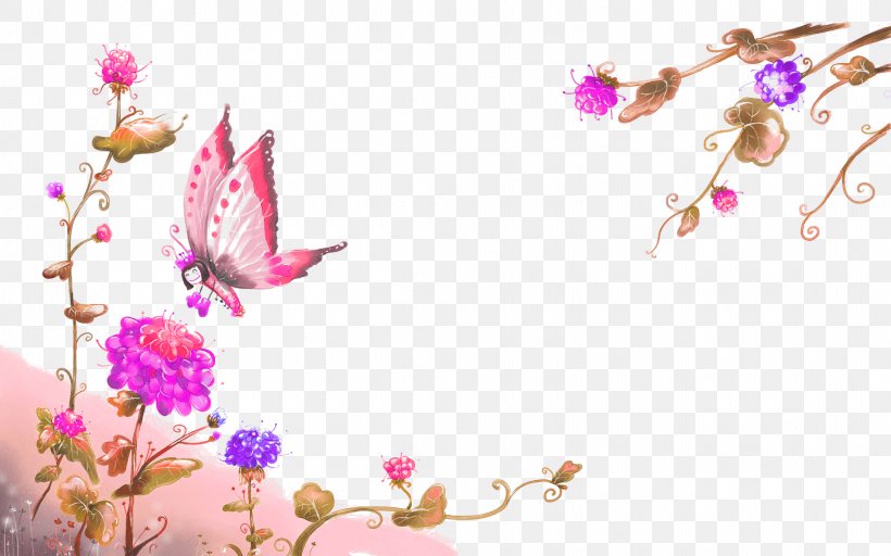 Butterfly Flower Clip Art, PNG, 1920x1200px, Butterfly, Blossom, Branch, Child, Drawing Download Free