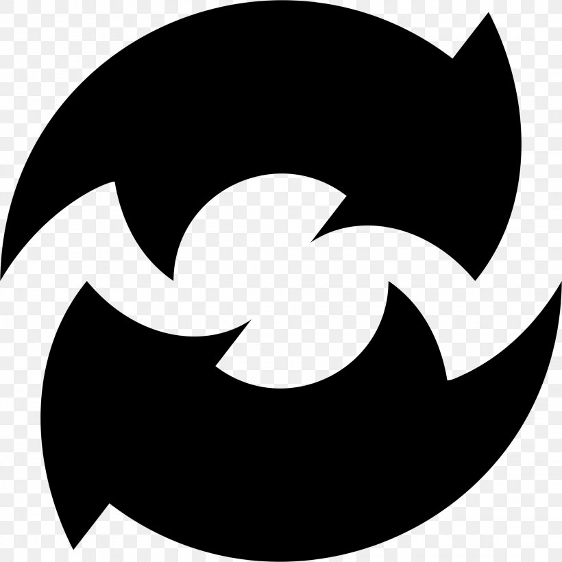 Black And White Clip Art, PNG, 2290x2290px, Black And White, Artwork, Black, Crescent, Logo Download Free