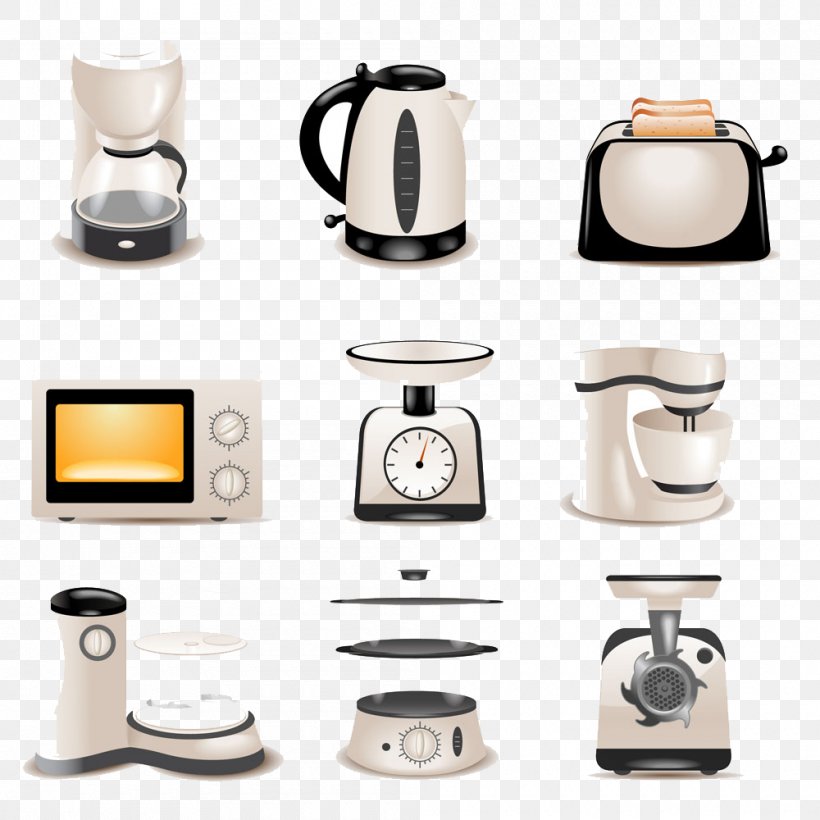 Home Appliance Kitchen Small Appliance Refrigerator, PNG, 1000x1000px, Home Appliance, Blender, Brand, Ceramic, Coffee Cup Download Free