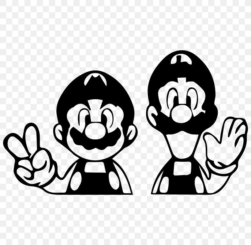 Mario & Luigi: Superstar Saga Super Mario Bros., PNG, 800x800px, Mario Luigi Superstar Saga, Area, Art, Black, Black And White Download Free