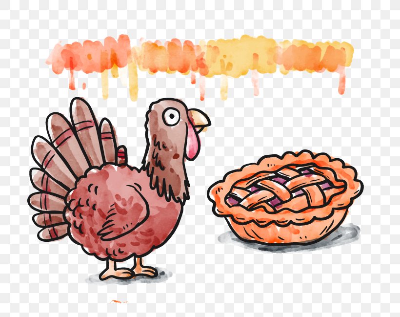 Turkey Thanksgiving Illustration, PNG, 800x649px, Turkey, Beak, Bird, Chicken, Domesticated Turkey Download Free