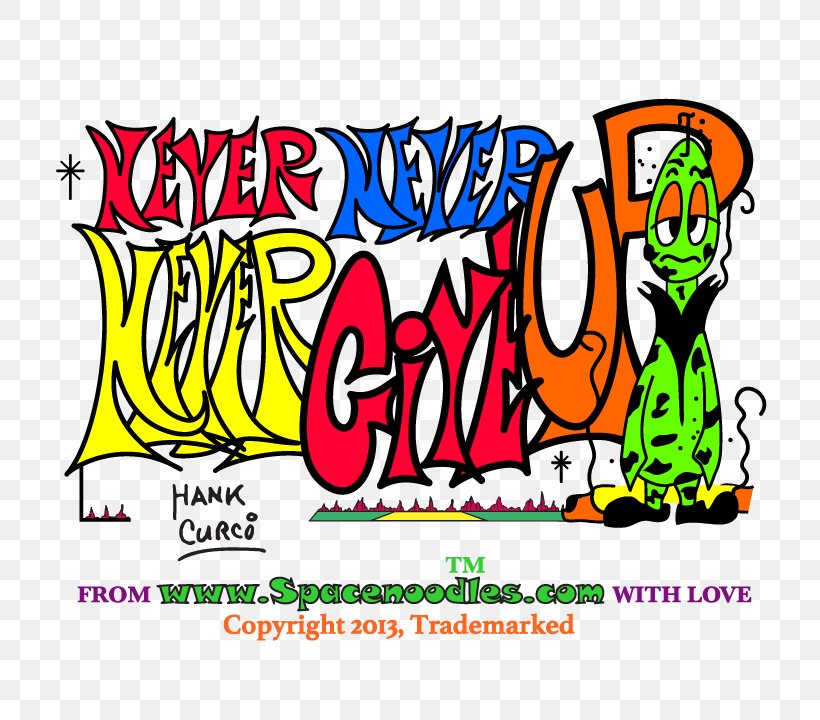 Graphic Design Never Give Up Comics Clip Art, PNG, 720x720px, Never Give Up, Area, Art, Artwork, Cartoon Download Free