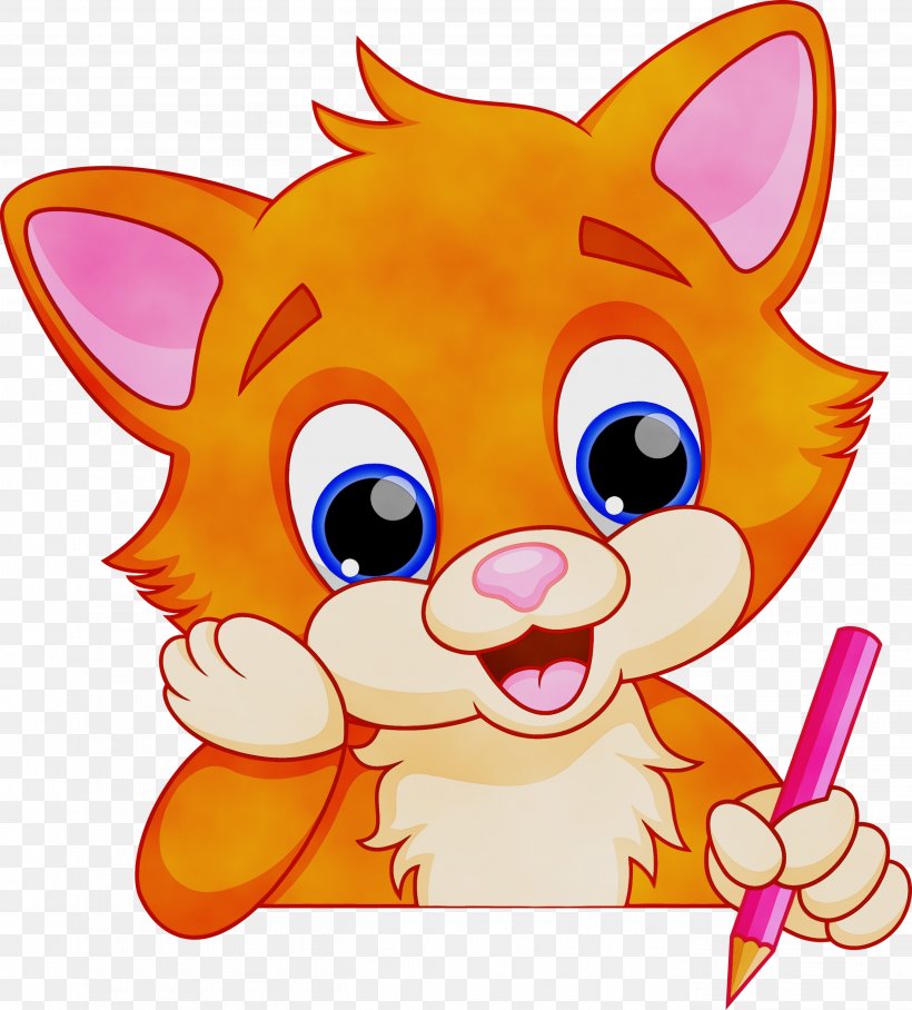 Whiskers Cat Dog Snout Cartoon, PNG, 2708x3000px, Watercolor, Cartoon, Cat, Character, Dog Download Free