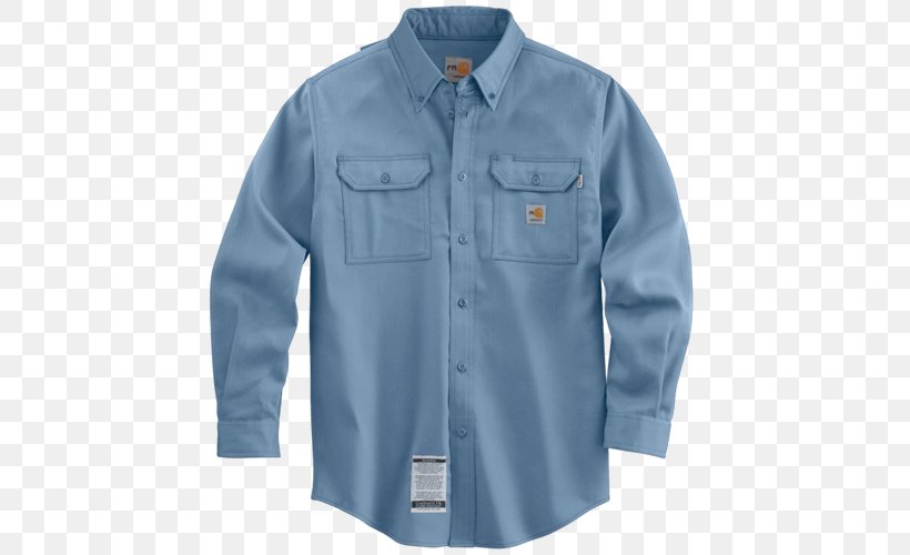 Dress Shirt T-shirt Jacket Clothing Carhartt, PNG, 500x500px, Dress Shirt, Blue, Boot, Button, Carhartt Download Free