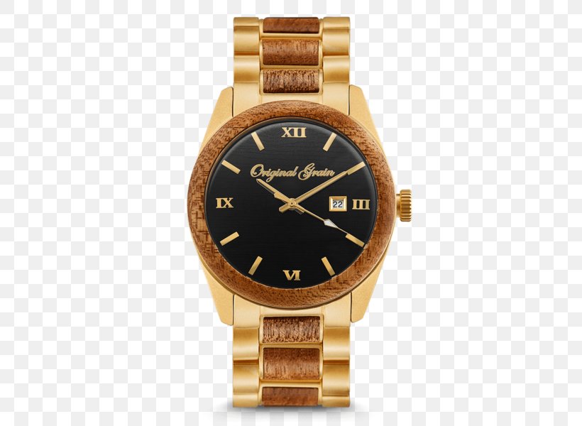 Skeleton Watch Gold Mahogany Original Grain Watches The Classic, PNG, 600x600px, Watch, Analog Watch, Brand, Brown, Gold Download Free
