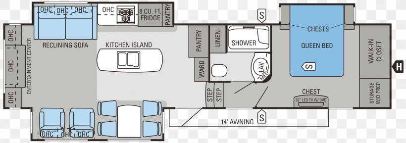 Eagle Premier Floor Plan Caravan Campervans, PNG, 2579x912px, Eagle Premier, Architecture, Area, Bed, Brand Download Free