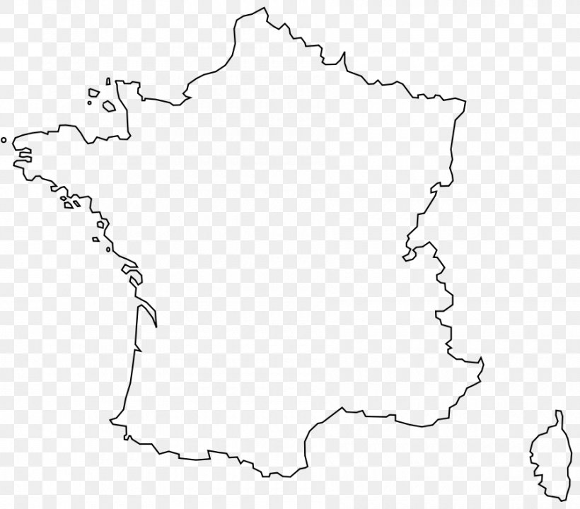 France Map Clip Art Png 900x791px France Area Black Black And