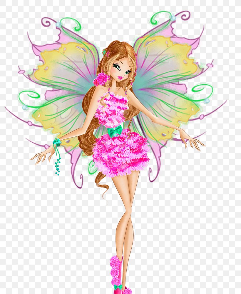 Flora Bloom Tecna Mythix Winx Club, PNG, 799x1000px, Flora, Alfea, Barbie, Bloom, Costume Design Download Free