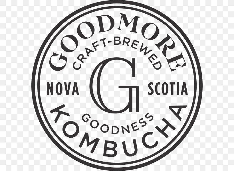 Goodmore Kombucha Logo Brand Label Printing, PNG, 600x600px, Logo, Area, Black, Black And White, Brand Download Free