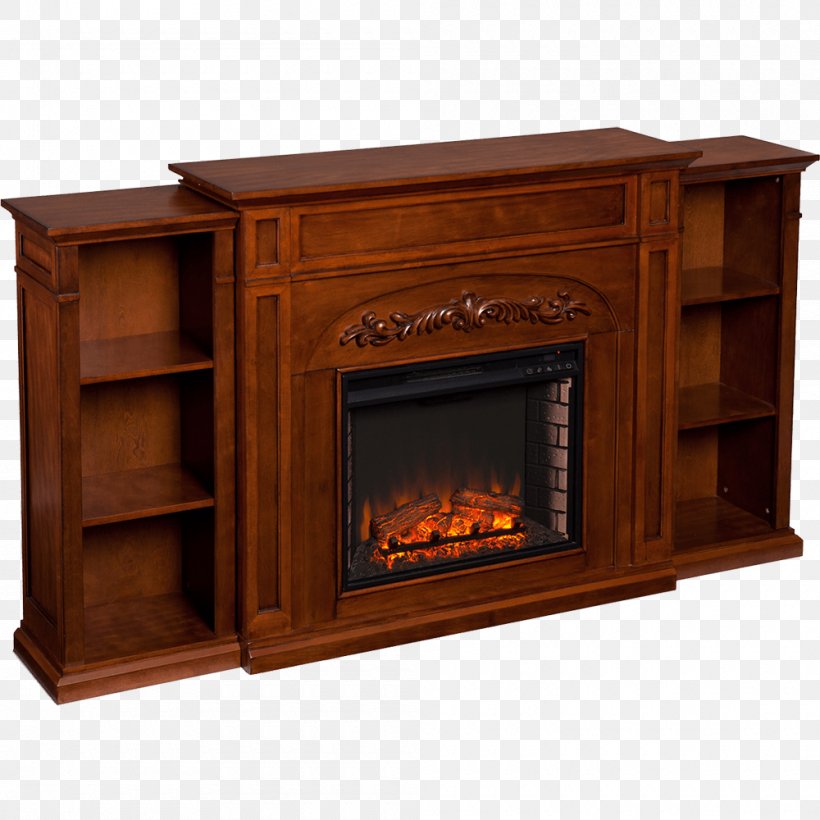 Electric Fireplace Bookcase Fireplace Insert Shelf Png