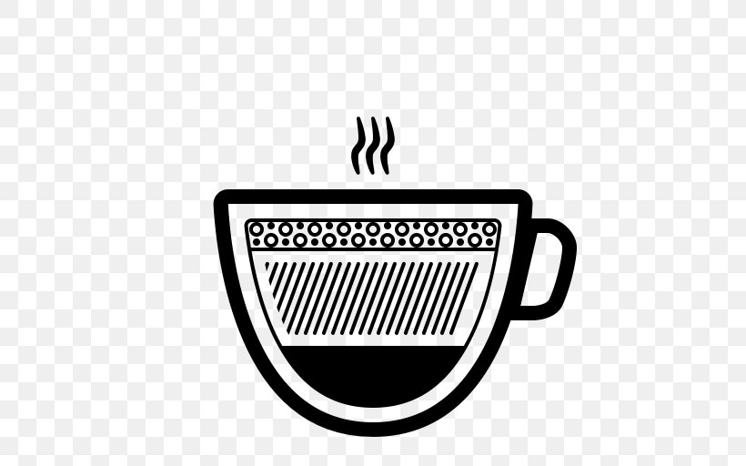 Cappuccino Espresso Cafe Coffee Latte, PNG, 512x512px, Cappuccino, Barista, Black, Black And White, Brand Download Free