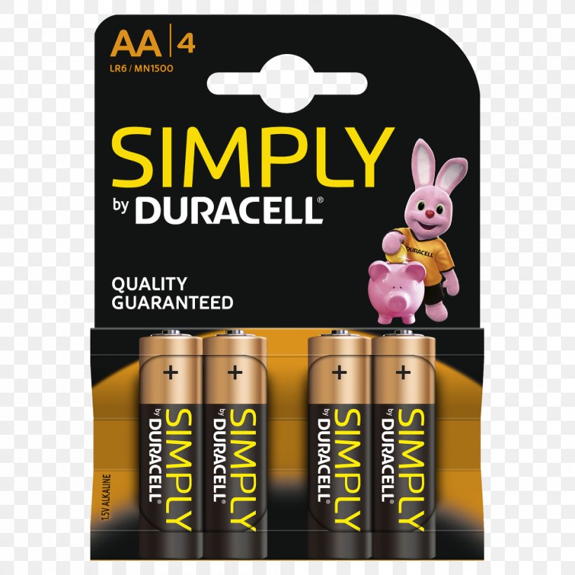 Duracell AAA Battery Alkaline Battery Battery Pack, PNG, 1000x1000px, Duracell, Aa Battery, Aaa Battery, Alkaline Battery, Ampere Hour Download Free