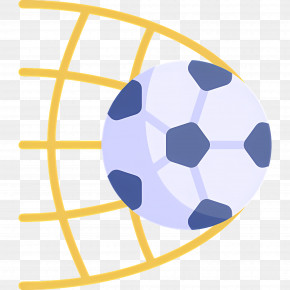 Football Goal - Soccer Ball In Goal Net PNG