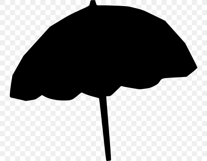 Umbrella Silhouette Cartoon Clip Art, PNG, 744x639px, Umbrella, Beak, Black, Black And White, Black M Download Free