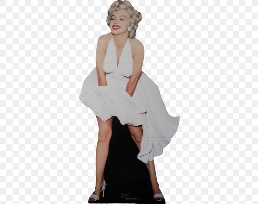 White Dress Of Marilyn Monroe Cocktail Dress Gown, PNG, 390x650px, Watercolor, Cartoon, Flower, Frame, Heart Download Free