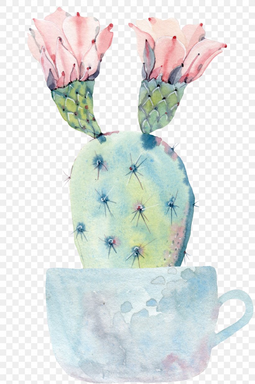 Cactaceae Watercolor Painting Succulent Plant Saguaro, PNG, 2048x3076px, Cactaceae, Color, Decorative Arts, Drawing, Easter Download Free
