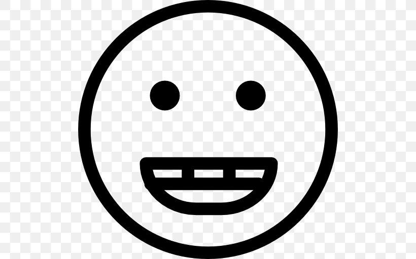 Smiley Emoticon Clip Art, PNG, 512x512px, Smiley, Area, Black And White, Emoticon, Emotion Download Free
