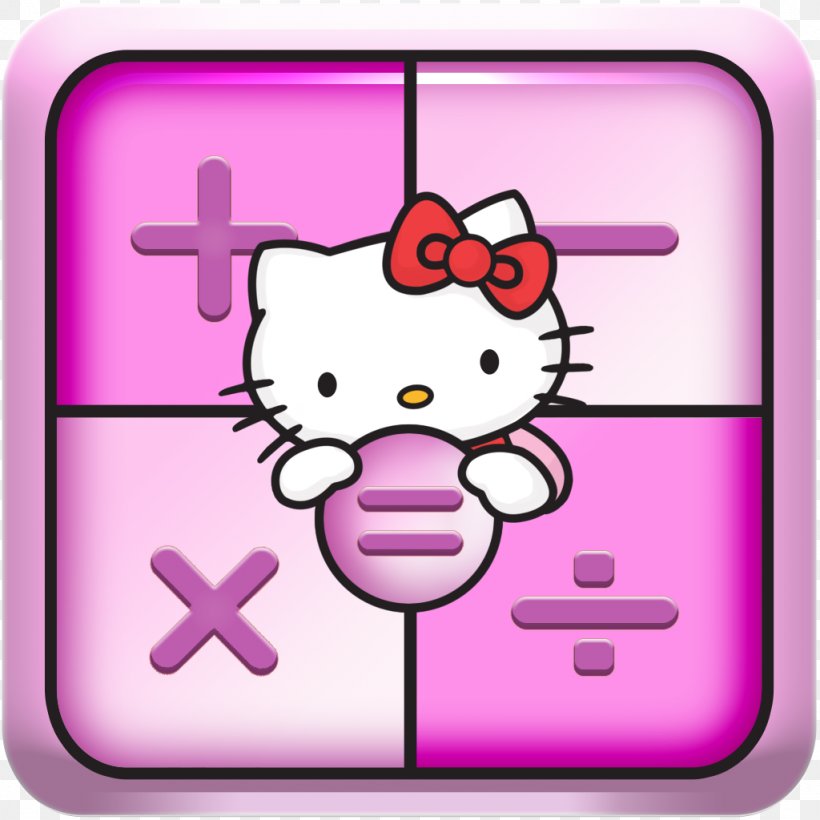 Hello Kitty Clip Art, PNG, 1024x1024px, Hello Kitty, Area, Calculation, Calculator, Cartoon Download Free