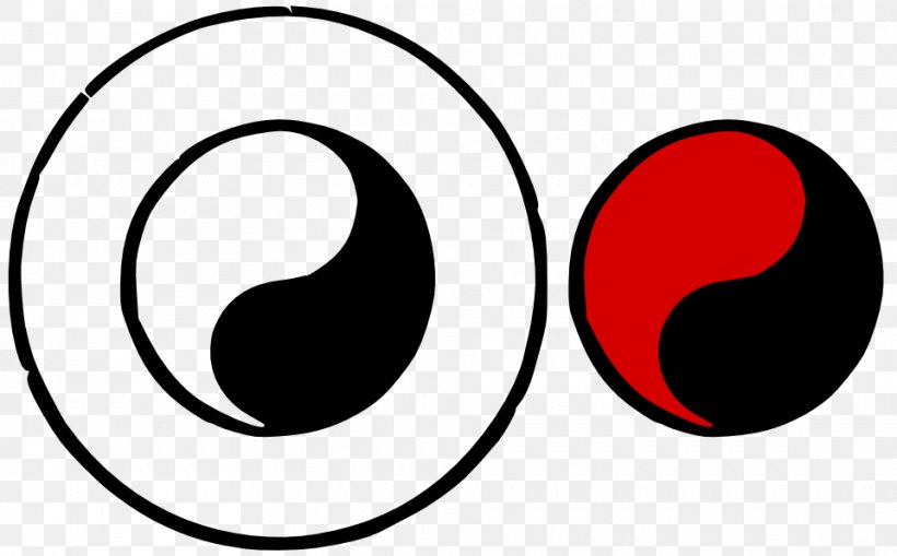 Yin And Yang Symbol Black And White Art Clip Art, PNG, 960x597px, Yin And Yang, Area, Art, Black And White, Line Art Download Free