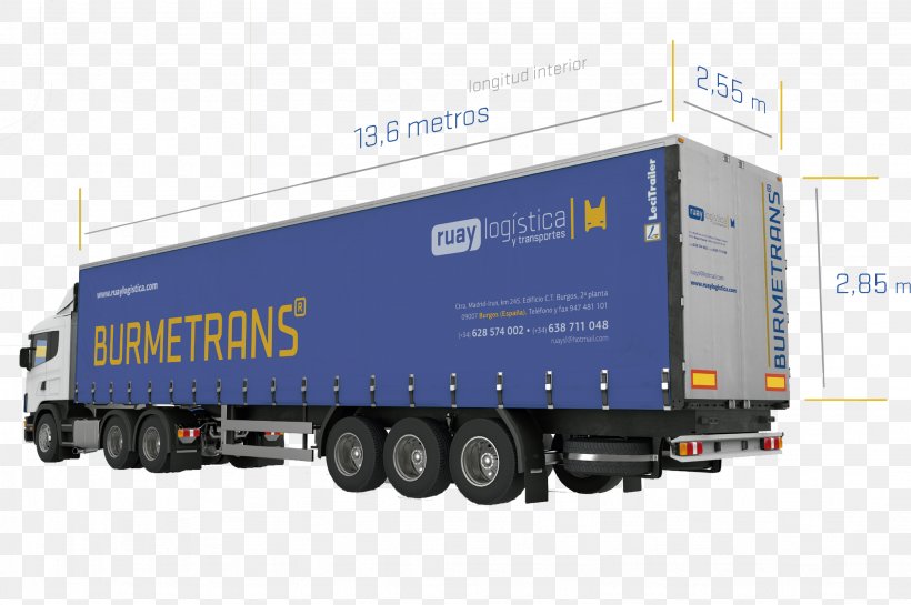 Trailer Truck Spain Vehicle Tautliner, PNG, 2052x1366px, Trailer, Brand, Cargo, Freight Transport, Machine Download Free