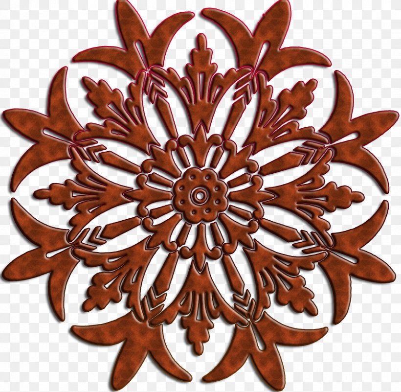 Cut Flowers Ornament Design Art, PNG, 854x835px, Flower, Art, Blume, Brown, Carving Download Free