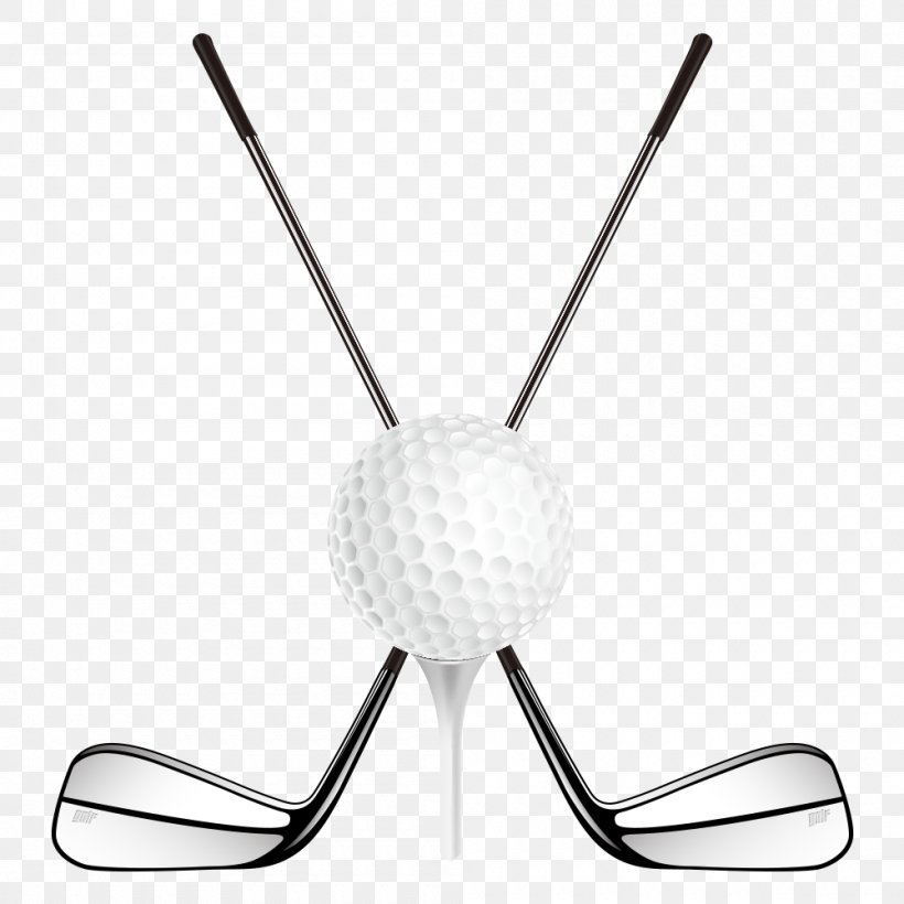Golf Ball Golf Club, PNG, 1000x1000px, Golf Ball, Ball, Black And White, Golf, Golf Club Download Free