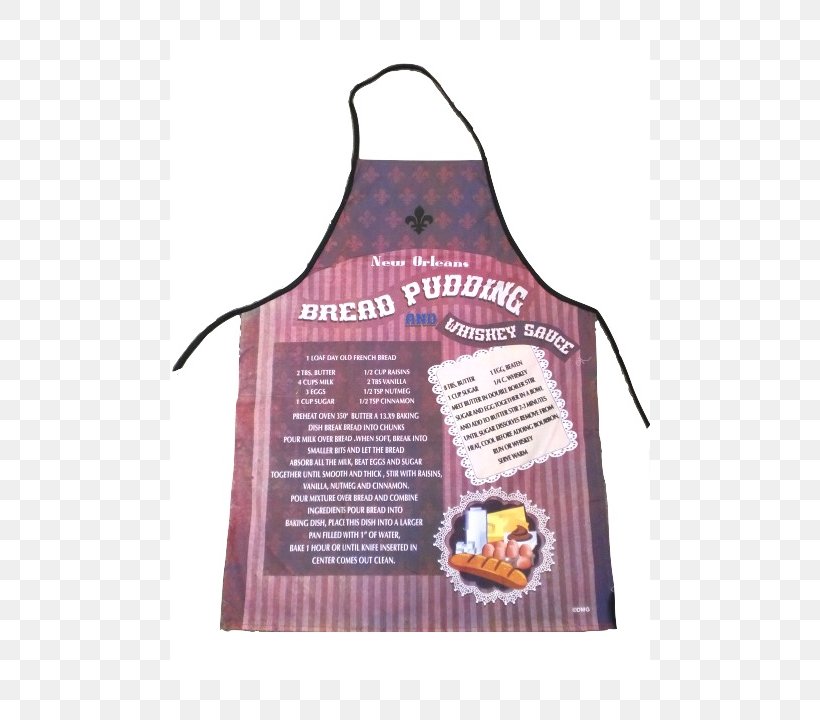 Apron Bread Pudding T-shirt Whiskey Whisky Sauce, PNG, 720x720px, Apron, Brand, Bread Pudding, Chef, Clothing Download Free