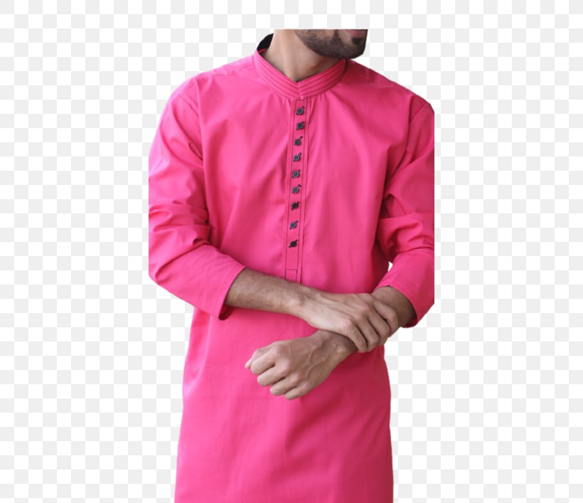 Sleeve Pink M Satin Neck, PNG, 550x707px, Sleeve, Blouse, Button, Collar, Day Dress Download Free