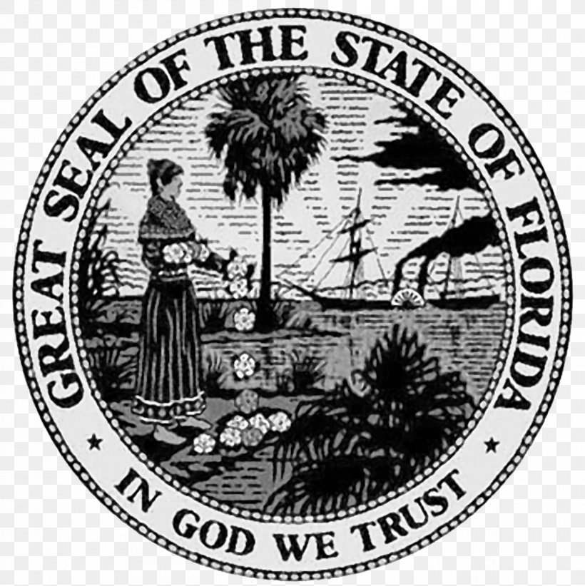 Seal Of Florida Flag Of Florida Seal Of Washington, PNG, 1200x1203px, Florida, Black And White, Flag Of Florida, Great Seal Of The United States, History Download Free