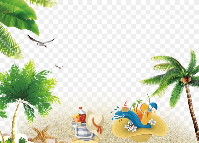 Beach Resort Wallpaper, PNG, 4295x3095px, Sandy Beach, Arecales, Beach, Fundal, Grass Download Free