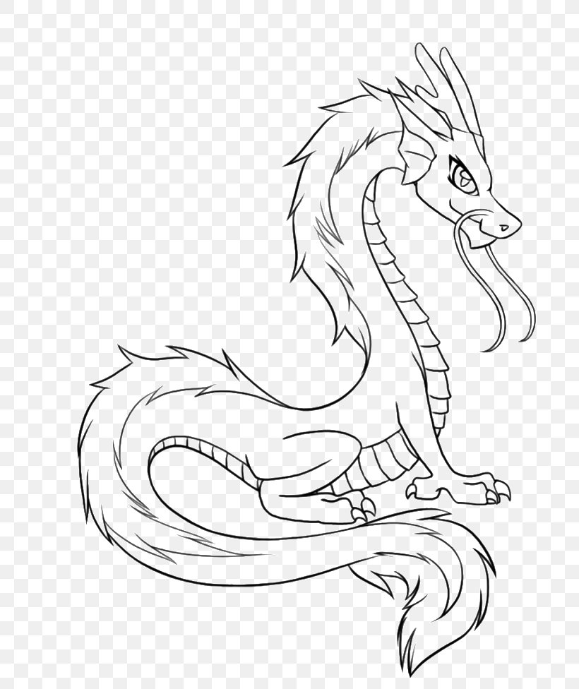 Chinese Dragon Drawing Chinese Mythology Legendary Creature, PNG, 700x976px, Chinese Dragon, Art, Artwork, Black And White, China Download Free