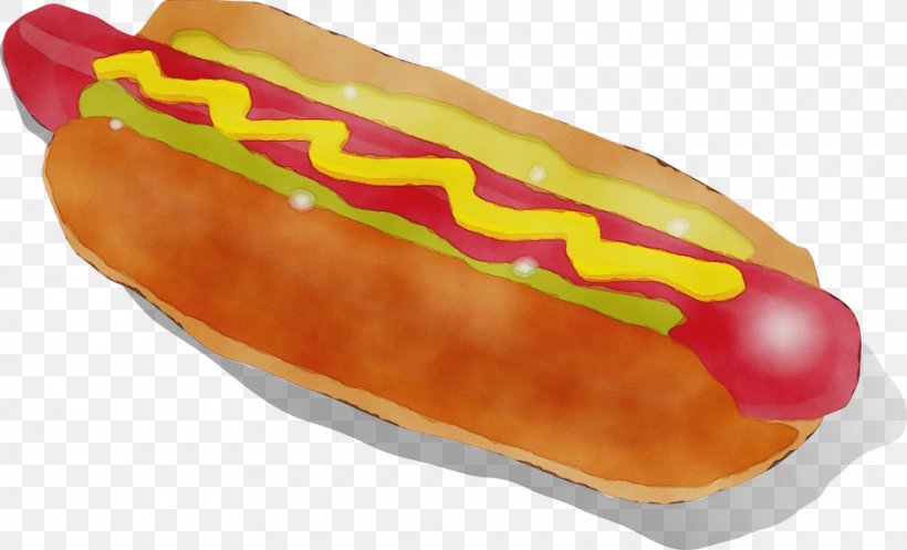 Fast Food Hot Dog Bun Junk Food Sausage Bun Hot Dog, PNG, 960x583px, Watercolor, Bun, Chicagostyle Hot Dog, Fast Food, Food Download Free