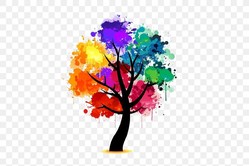 Watercolor Painting Art Tree, PNG, 537x545px, Watercolor Painting, Art, Branch, Color, Crayon Download Free