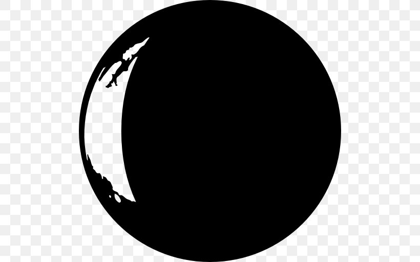 Circle, PNG, 512x512px, Symbol, Black, Black And White, Cdr, Crescent Download Free