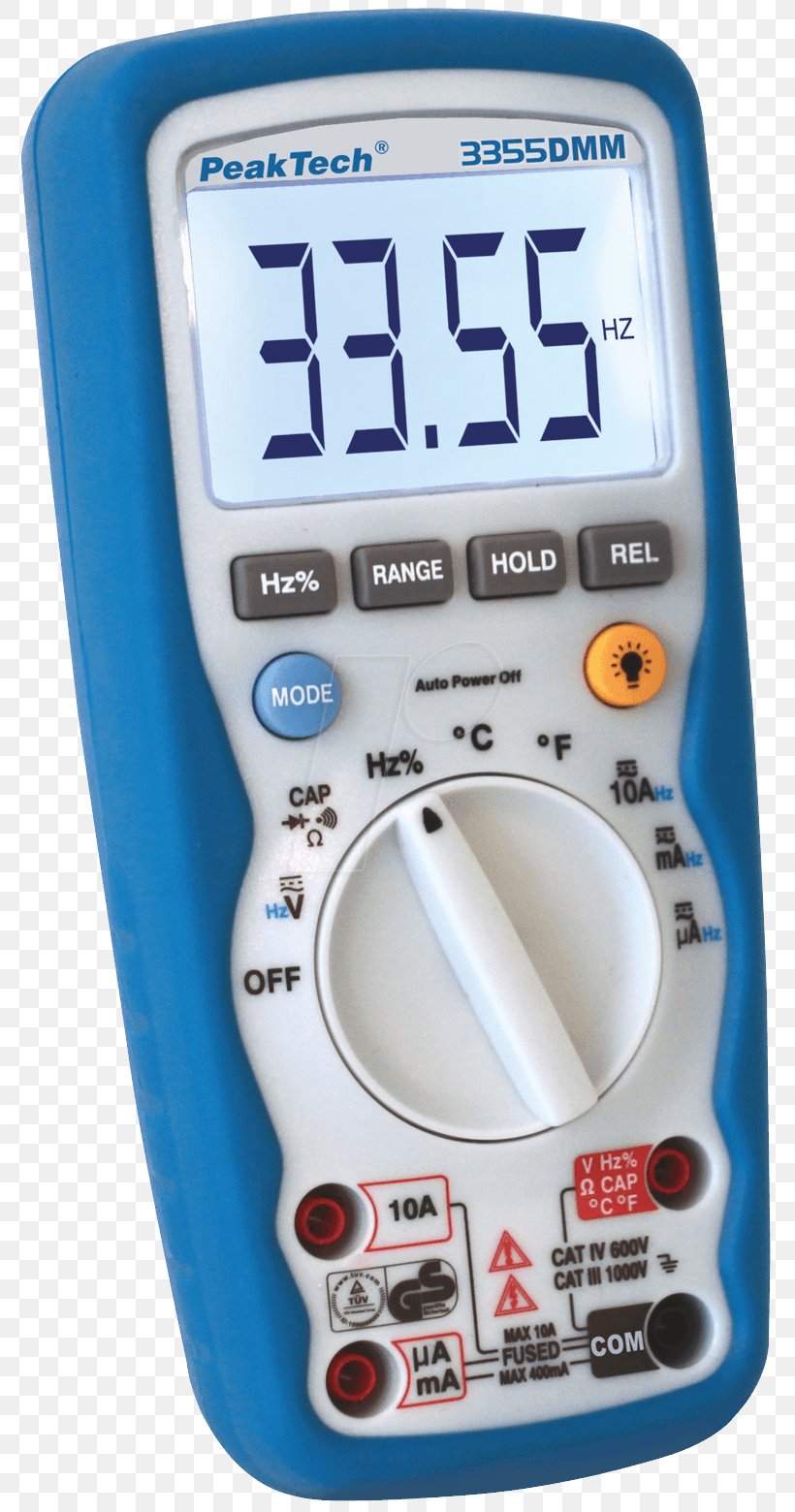 Digital Multimeter Gauge Electrical Engineering Thermocouple, PNG, 786x1560px, Multimeter, Digital Electronics, Digital Multimeter, Display Device, Electric Potential Difference Download Free
