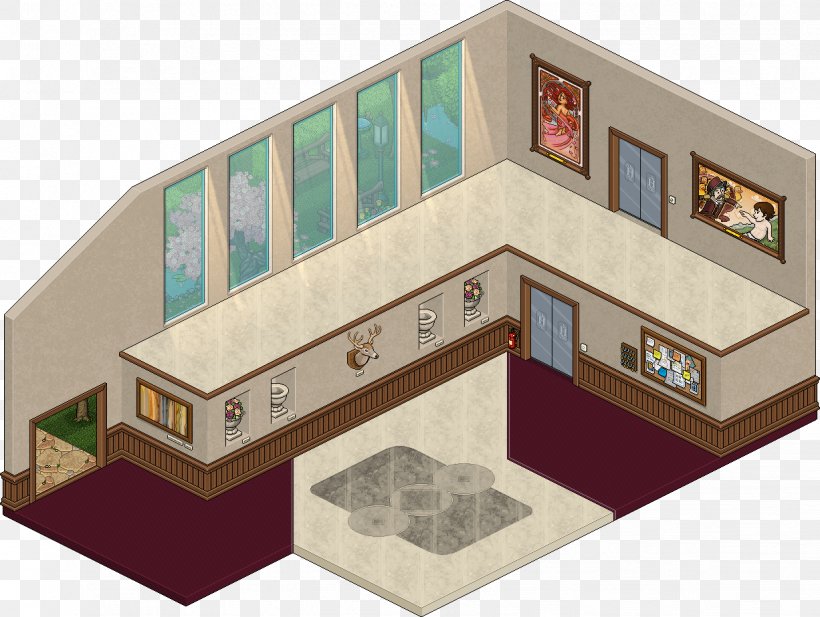 Habbo Hotel Desktop Wallpaper YouTube Room, PNG, 1226x923px, Habbo, Anonymous, Architecture, Building, Elevation Download Free