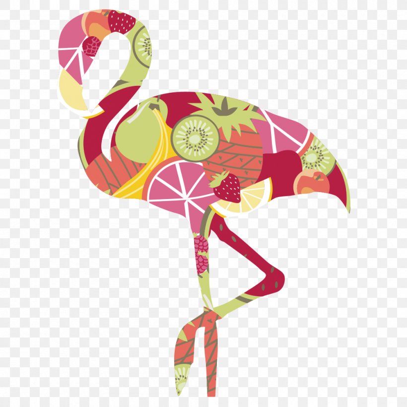 Flamingos Bird Euclidean Vector, PNG, 1000x1000px, Flamingos, Advertising, Animal, Art, Beak Download Free
