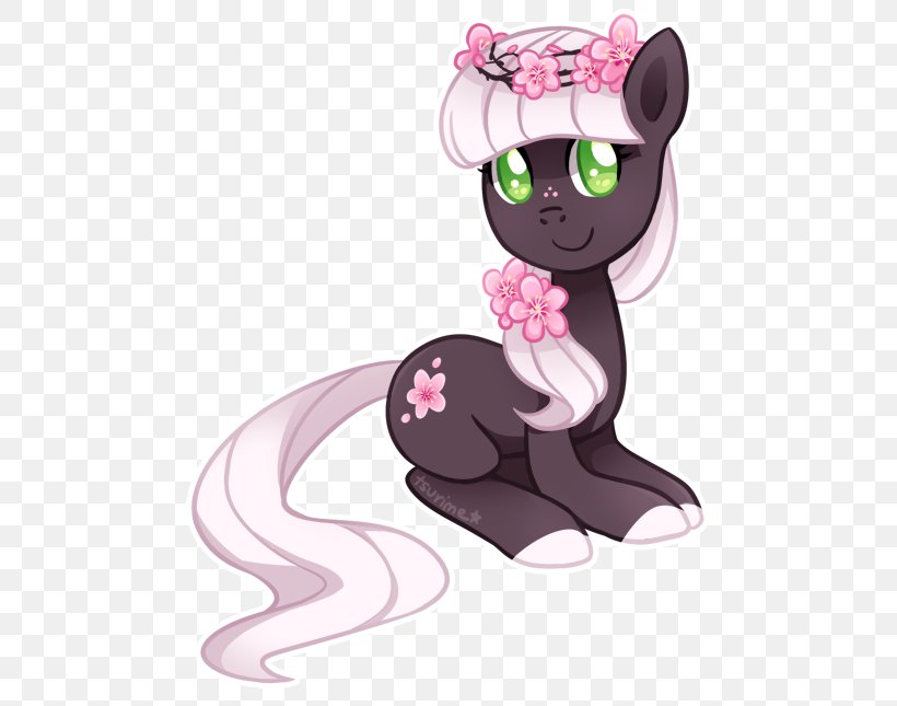Pony Cat Cherry Blossom Princess Cadance Horse, PNG, 513x645px, Pony, Art, Blossom, Carnivoran, Cartoon Download Free