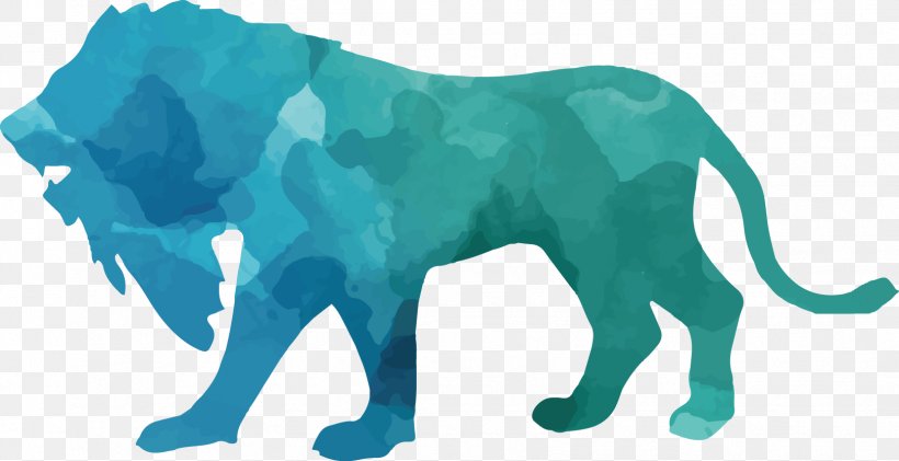 Silhouette Animal Lion, PNG, 1621x834px, Silhouette, Animal, Animal Sauvage, Aqua, Art Download Free