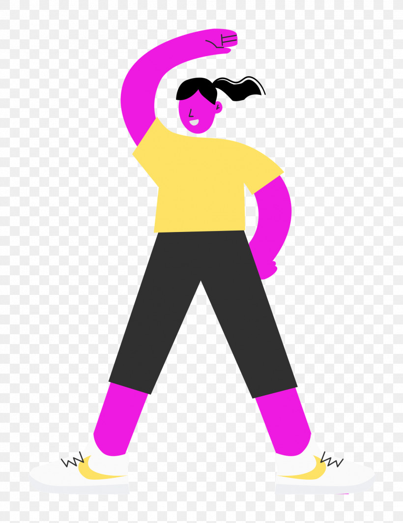 Stretching Sports, PNG, 1926x2500px, Stretching, Cartoon, Character, Clothing, Equipment Download Free