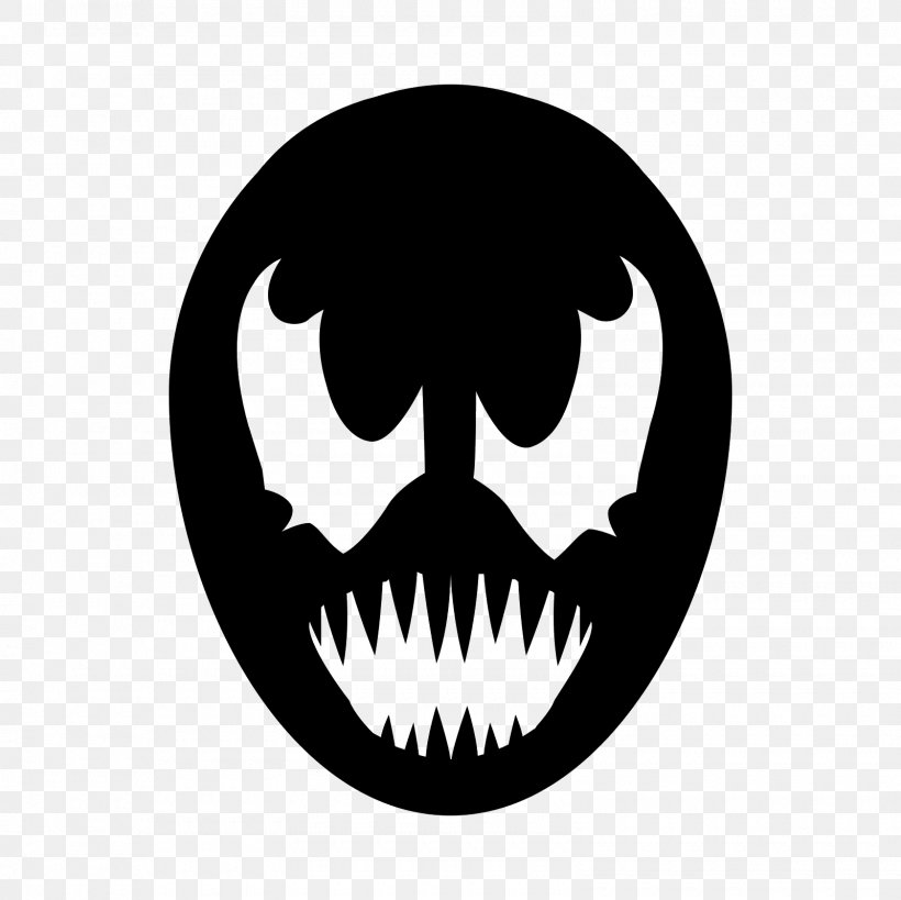 Venom Spider-Man YouTube Clip Art, PNG, 1600x1600px, Venom, Black And White, Bone, Icon Design, Jaw Download Free