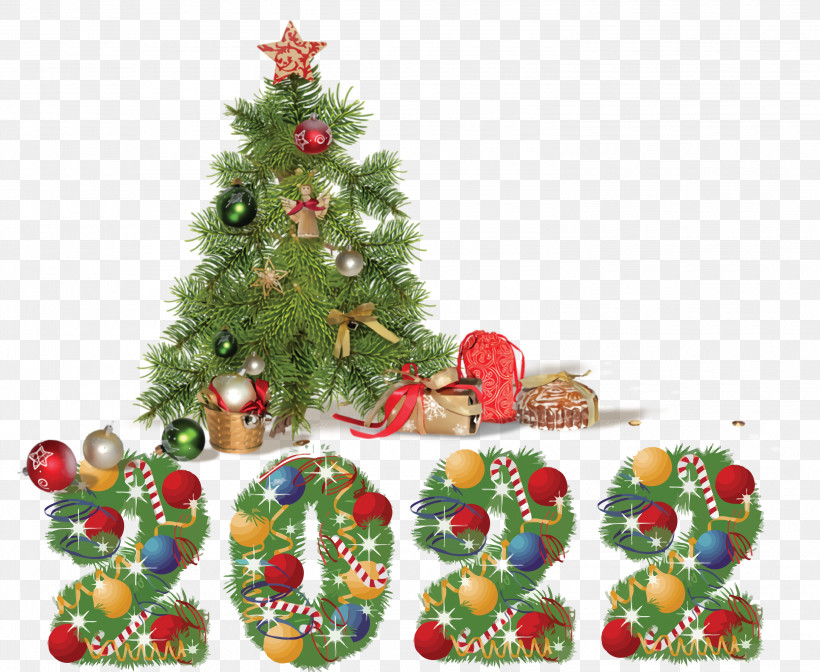 2022 Happy New Year 2022 New Year 2022, PNG, 3000x2461px, Fir, Bauble, Christmas Day, Christmas Ornament M, Christmas Tree Download Free