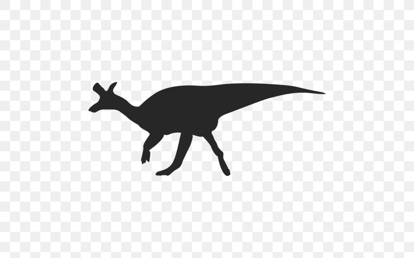 Animal Silhouettes Dinosaur Clip Art, PNG, 512x512px, Animal Silhouettes, Animal, Black And White, Carnotaurus, Cartoon Download Free
