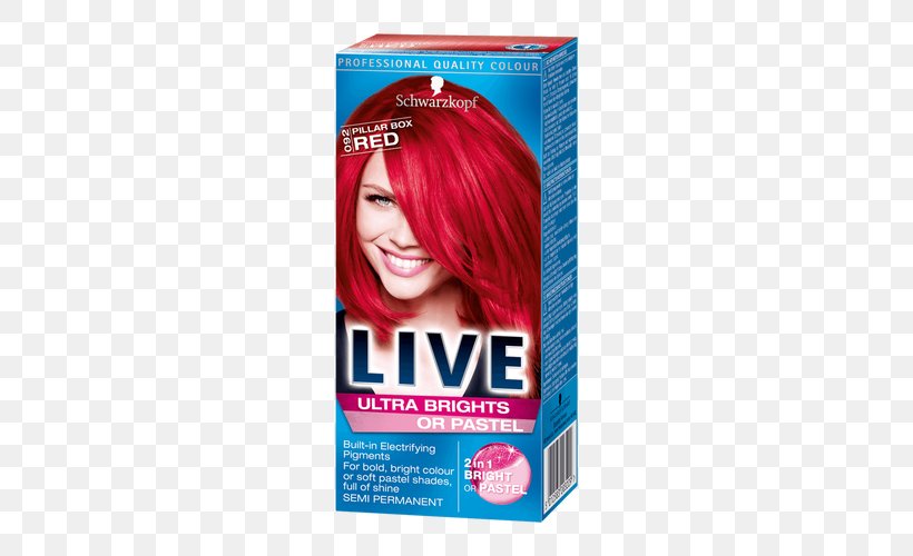 Hair Coloring Schwarzkopf Human Hair Color Pillar Box, PNG, 500x500px, Hair Coloring, Brown Hair, Color, Colourant, Dip Dye Download Free