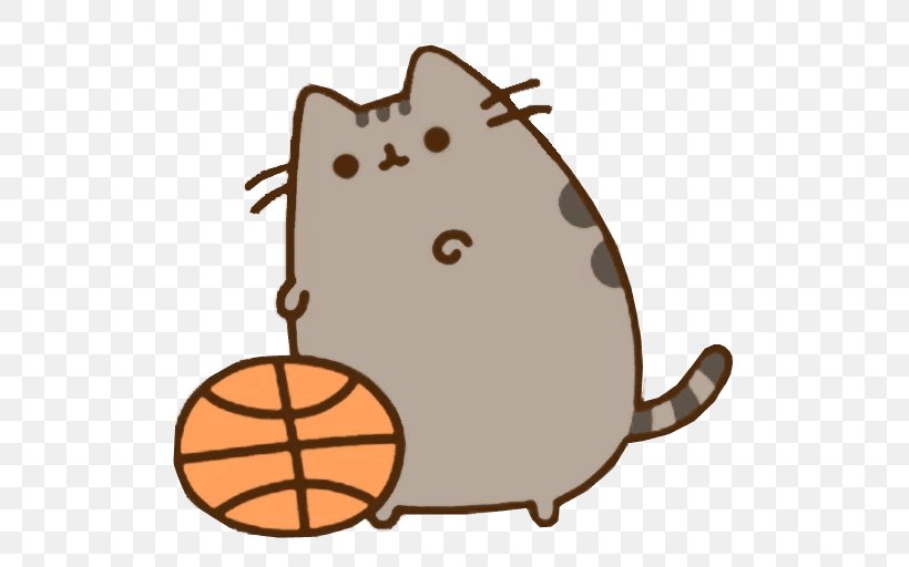 Pusheen Cat Basketball Sticker, PNG, 512x512px, Pusheen, Ball, Basketball, Carnivoran, Cat Download Free