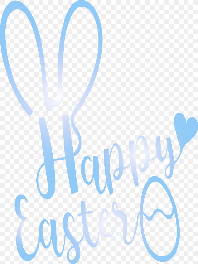 Happy Easter With Bunny Ears, PNG, 2247x3000px, Happy Easter With Bunny Ears, Line, Logo, Text Download Free