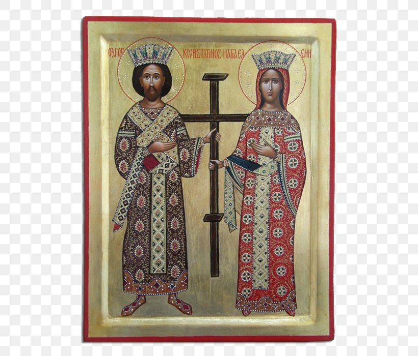Saint Helena Veneration Of Mary In The Catholic Church Tempera Icon, PNG, 581x700px, Saint, Animal Glue, Archdeacon, Art, Costume Design Download Free