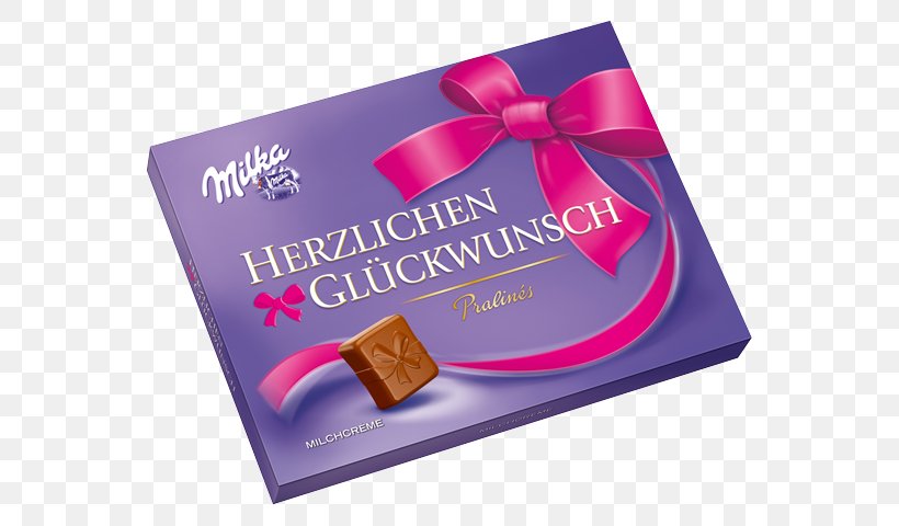 Chocolate Bar Praline Milka Herzlichen Glückwunsch Menge 110g (2,23/100g) Text, PNG, 591x480px, Chocolate Bar, Confectionery, Food, Milka, Praline Download Free
