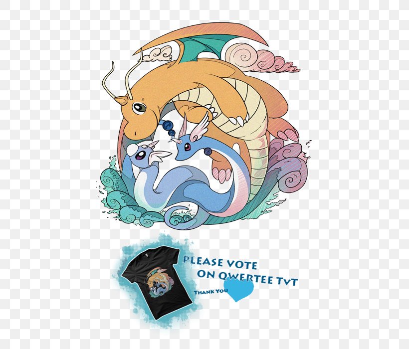 Pokémon Gold And Silver Vertebrate Dratini Dragonite Evolucija Pokémona, PNG, 500x700px, Vertebrate, Art, Cartoon, Dragonite, Dratini Download Free